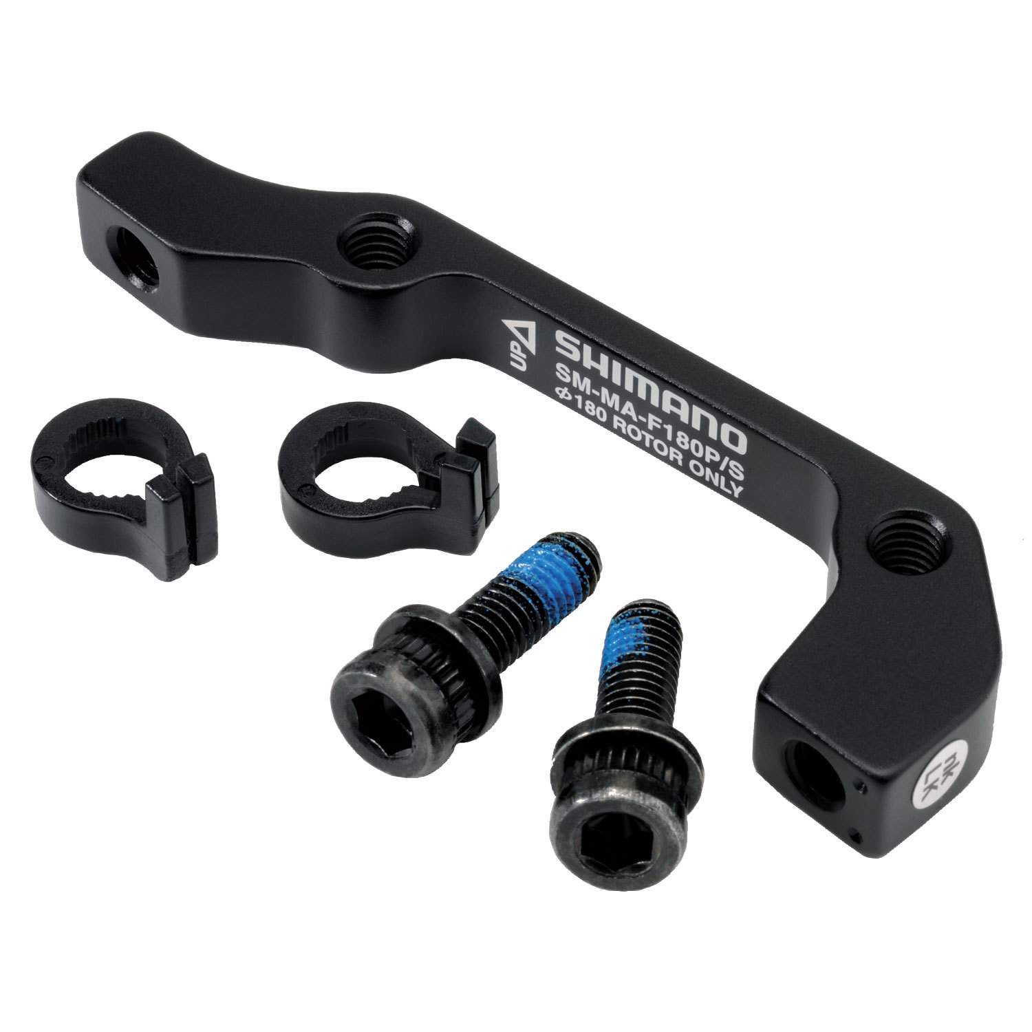 Shimano Disc Brake Adapter, Front, SM-MA-F180P/S, (PM Caliper to IS Fork) 180mm