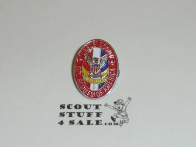 Eagle Scout Enameled Lapel Pin, 1'' Tall, From the 1980s - GREAT EAGLE SCOUT GIFT