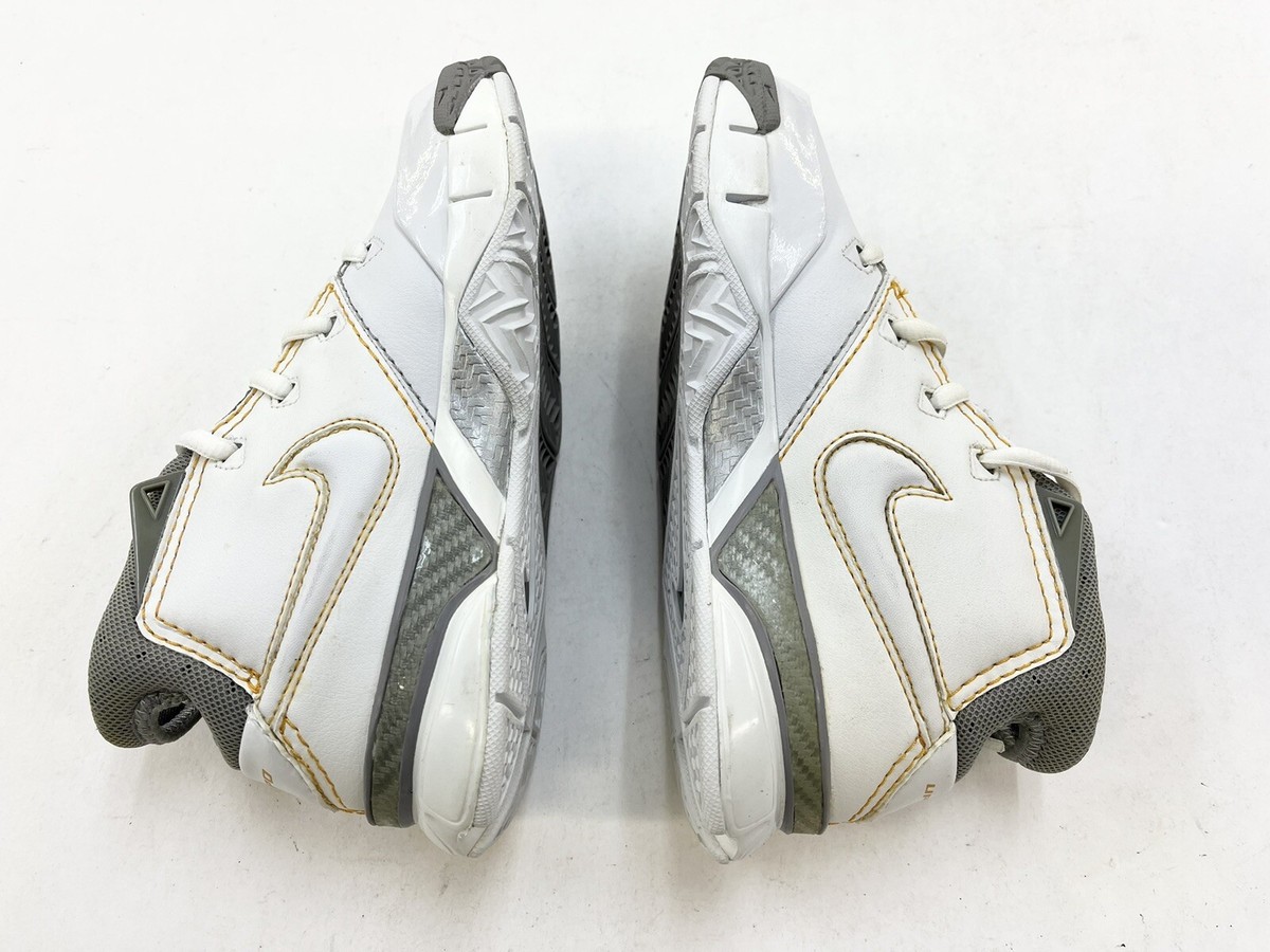 2006 Vintage Kids Nike Zoom Kobe 1 PS White Grey Gold sz 1Y shoes