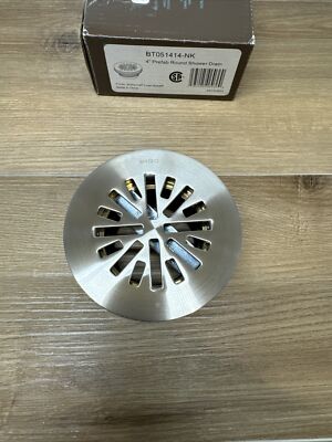 Brizo BT051414-NK 4  Prefab Round Drain, Brilliance Luxe Nickel