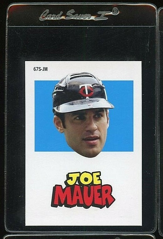 2012 TOPPS ARCHIVES STICKERS #67S-JM JOE MAUER MINNESOTA TWINS 