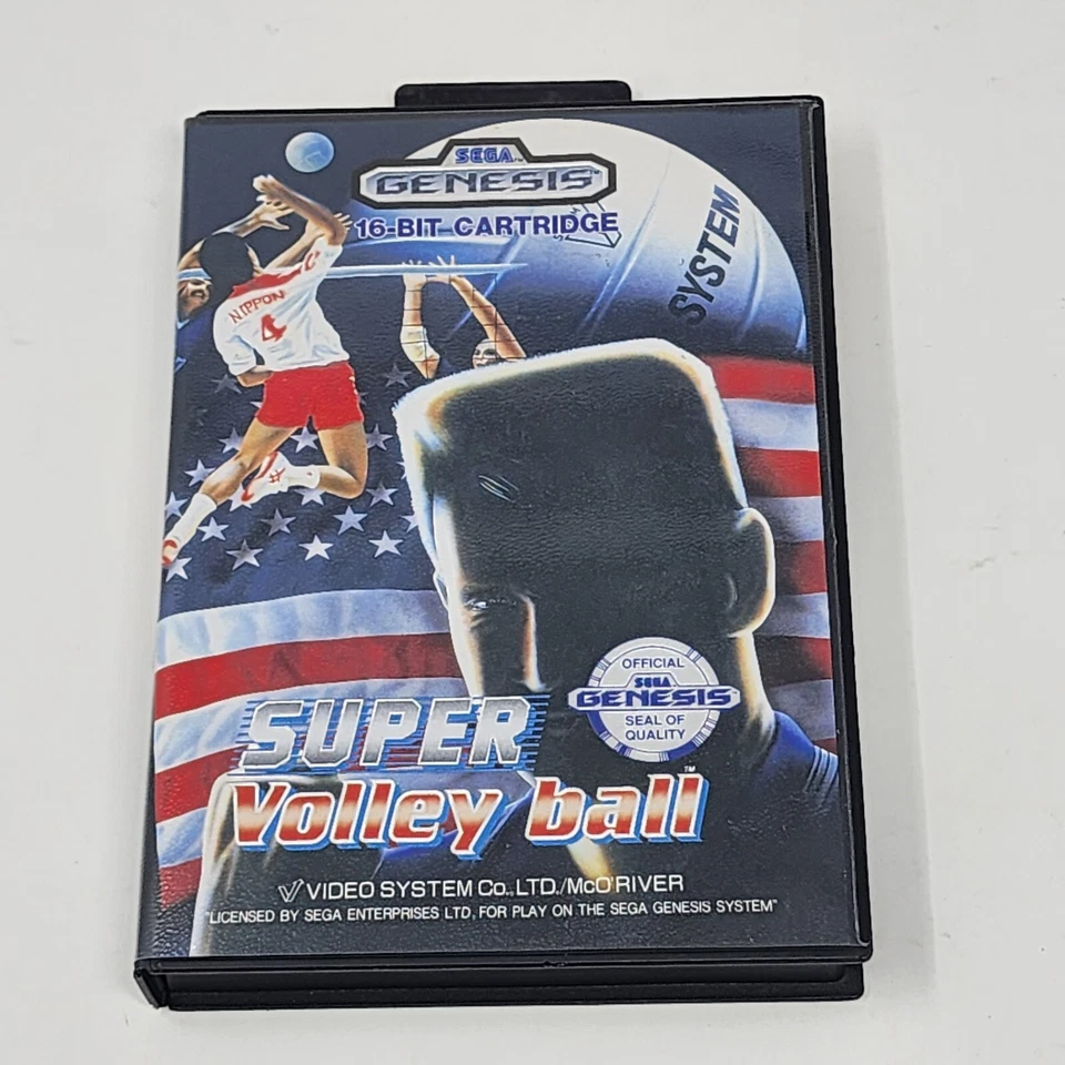 Super Volley Ball (Sega Genesis) Complete in Box - Authentic & Tested - Image 2 of 4