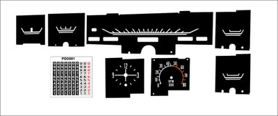 Premium Dash Decal 68-70 B-Body Non-Rallye 120 Short-tic  Cluster Refacing Kit