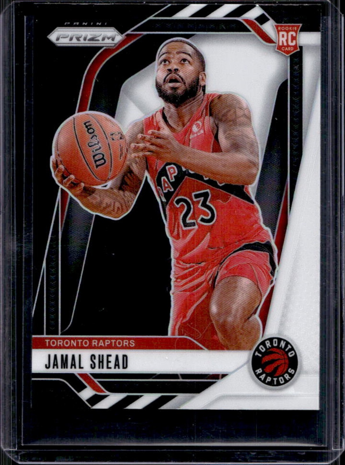 2024-25 Panini Prizm Jamal Shead RC Black White Rookie #241 Raptors