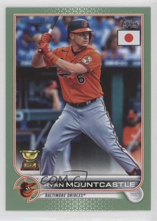 2022 Topps Japan Edition Jade Green 11/75 Ryan Mountcastle #75 0fo5
