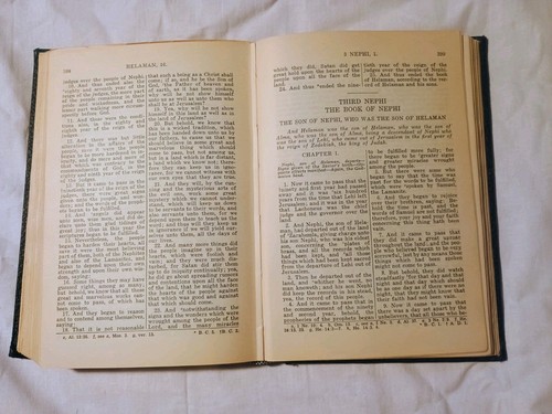 Vintage 1949 Book Of Mormon Church Of Jesus Christ Latter-Day Saints Hardcover - Foto 16 di 20
