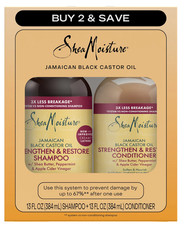 SheaMoisture Jamaican Black Castor Oil Shampoo  Conditioner Set Strengthen 13oz