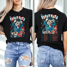 The Stray Cats 2026 US Summer Tour T-Shirt, Front Back Graphic Music Fan Tee