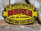 VINTAGE MOPAR PORCELAIN SIGN OLD CAR AUTO DEALER DODGE CHRYSLER DESOTO PLYMOUTH