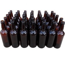 40 x 500ml Glass Amber Beer Bottles NEW for homebrewing & take 26mm crown cap