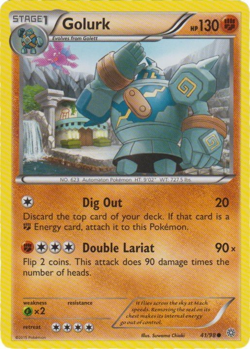 Golurk - 41/98 - Common (Hp) Ancient Origins - Fighting Pokémon