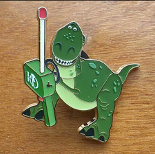 Disney pin shanghai disneyland 10th years rex toy story hidden mickey