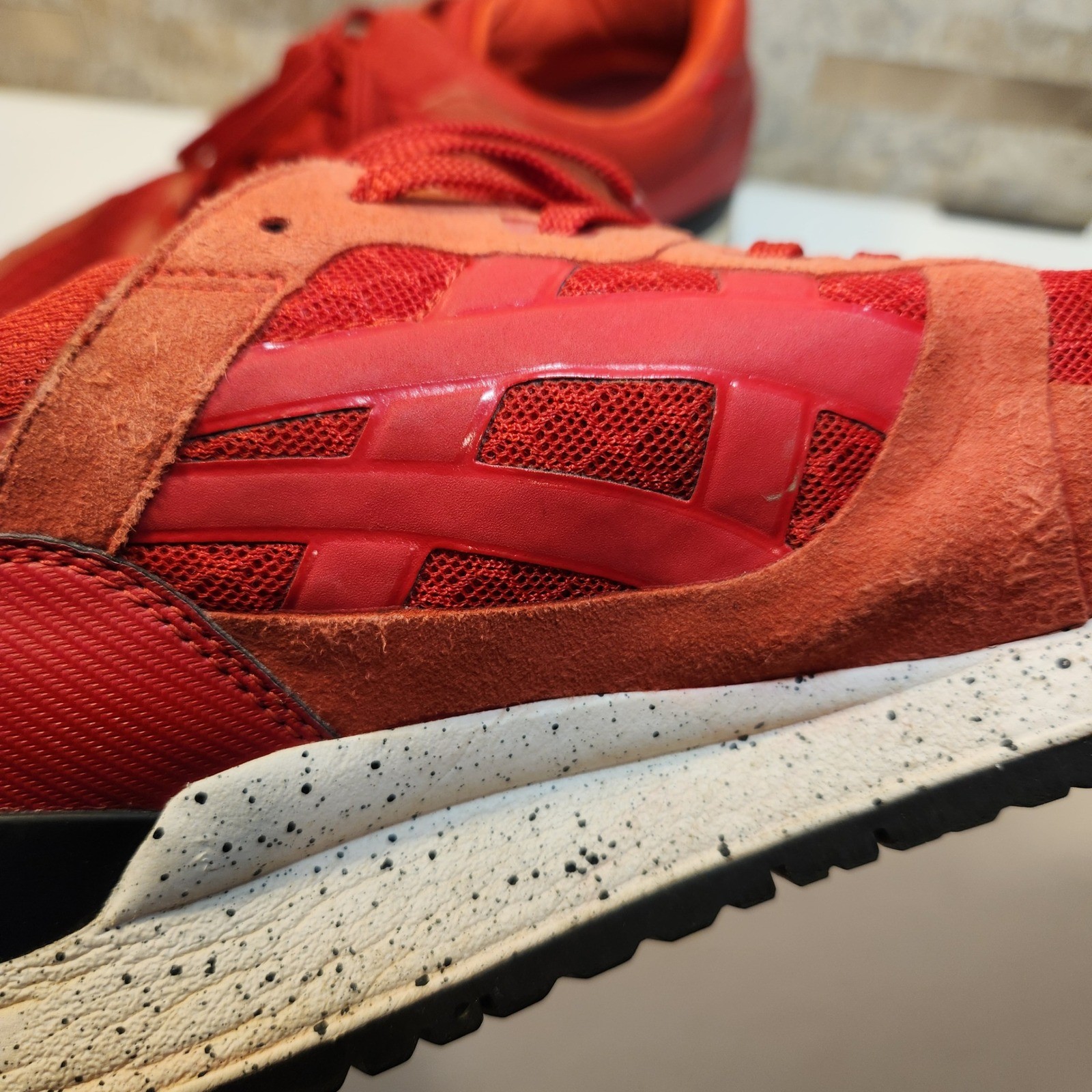 Asics Gel Lyte III Mens Red Speckled Sole Sneakers H5Y0N Size 10 thumbnail 6