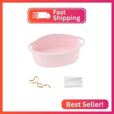 Kodomoore Gift Basket with Wrap Bag and Ribbon, Empty Small Woven Basket for Gif