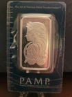 1 oz PAMP Suisse .999 Fine Silver Bar - In Assay Card Cert #B004274