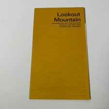 Vintage Lookout Mountain 1979 National Park Service Map Brochure