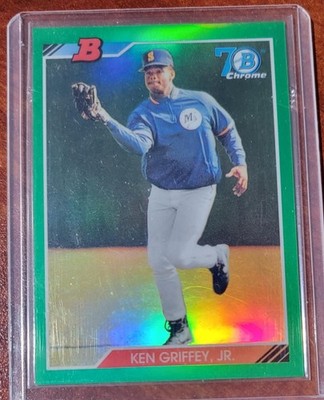 2017 Bowman Chrome Ken Griffey Jr #92BKGJ Green /99 