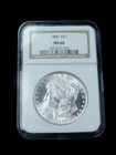 1886 $1 Morgan Silver Dollar - NGC MS66 Beautiful Coin - Brown Label