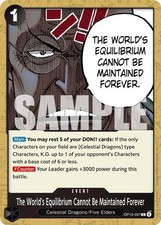 The World's Equilibrium Cannot Be Maintained Forever (OP13-097/177) opcop13 NM