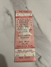 1995 NCAA Baseball Midwest Regional Ticket Stub Future MLB Stars College WS Era