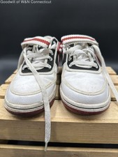 Nike Dunk Low White Black Varsity Red Kids Youth Sneakers Size 5.5Y COA