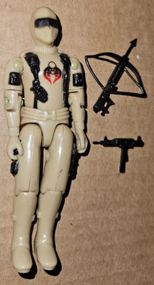 GI Joe Tan Desert Invasor Cobra Mortal Black Major 1st Run Custom Complete ARAH