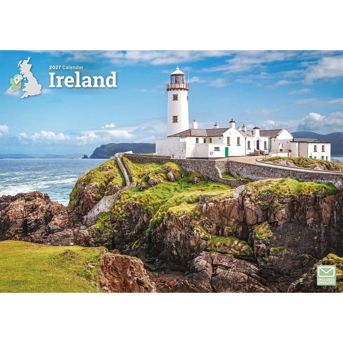 Ireland A4 Calendar 2027, Wall Calendars, Month To View, Travel, Gift