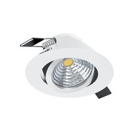 LED Einbaustrahler Eglo Saliceto, Dimmbar, Runder Deckenspot, Ø 8,8 Cm, Weiß