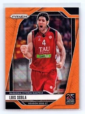 Luis Scola 2024-25 Panini Prizm EuroLeague #148 Orange Wave Prizms #/60