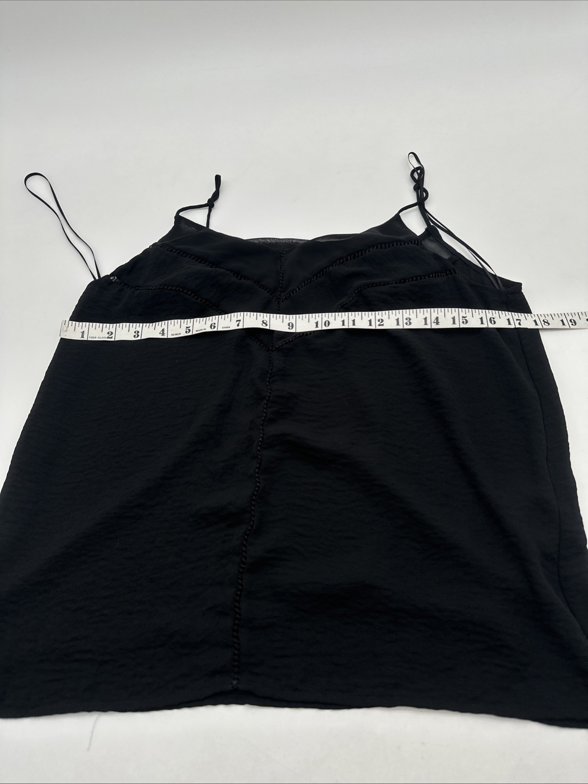 Zara Basic Women Small Black Solid Sheer..#28636 - image 4