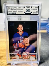 2025-26 Upper Deck S2 M. Schaefer/Gatcomb Young Guns Rookie GMG Classificato 10 Gemme 💎
