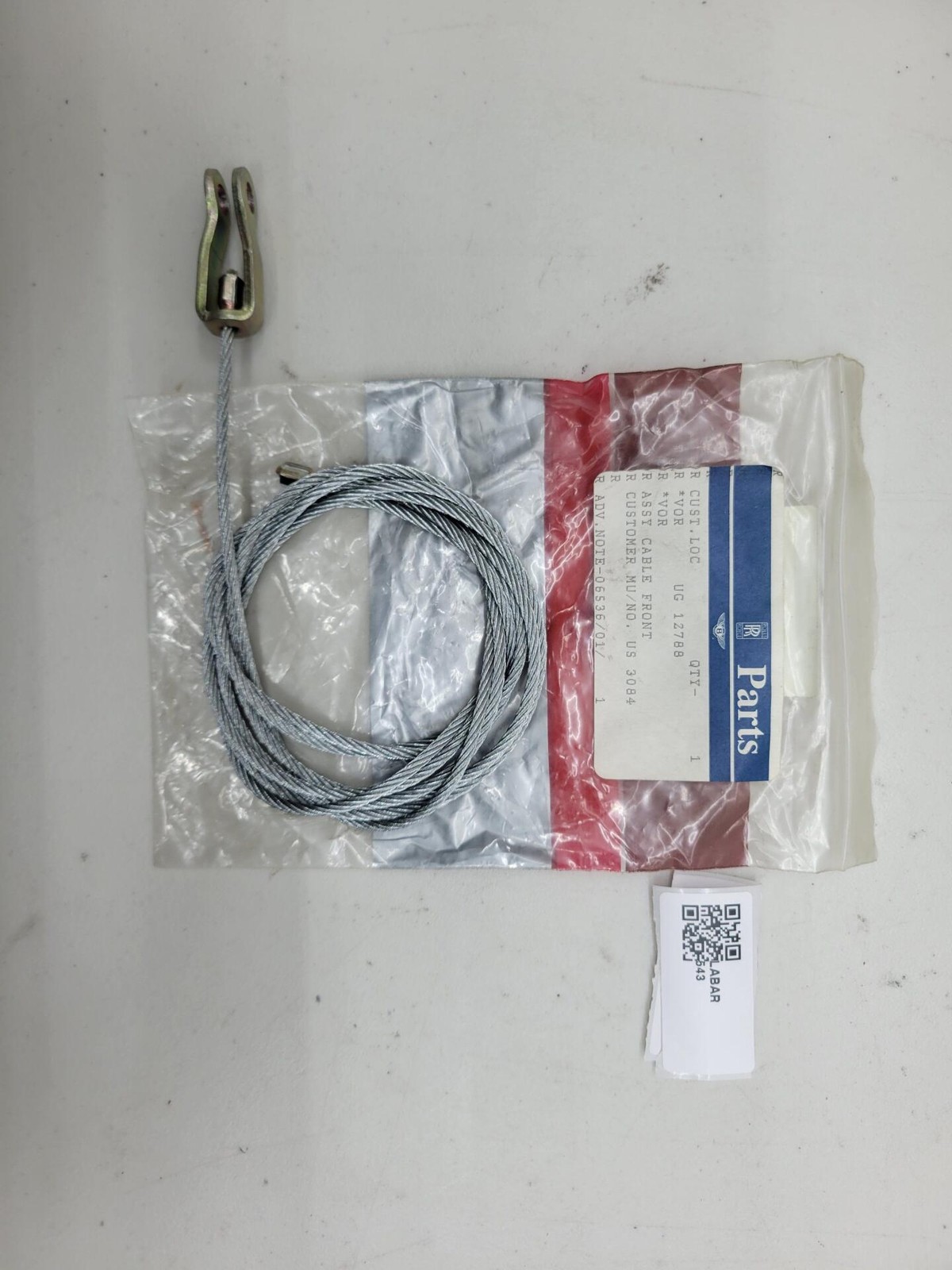 Rolls Royce / Bentley Front Left Drive Side Handbrake Cabl UG12788