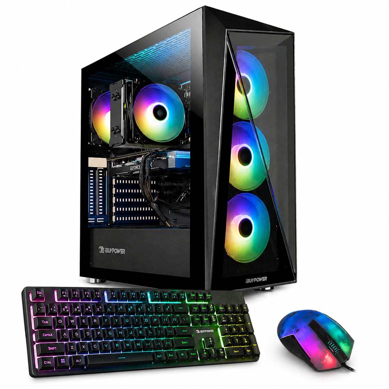Ibuypower Custom Built iBuyPower ARGB Gaming Desktop i7 Computer PC 32GB RAM 4TB SSD W11 ...