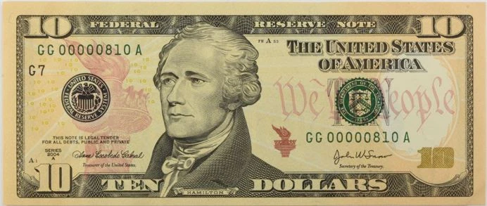 2004A $10 Federal Reserve Bank Note Set Uncirculated OGP (4 Notes) - Image 3 of 4