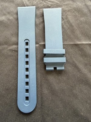 Blancpain Fifty Fathoms 23mm Blue Rubber Watch Strap - Retail $450.00