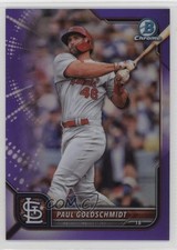 2022 Bowman Chrome Purple Refractor 32/250 Paul Goldschmidt #42 2s1