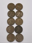 1909 P LINCOLN WHEAT PENNIES Copper Coin 1c Penny Cent VG Lot Of 10 Coins 09B