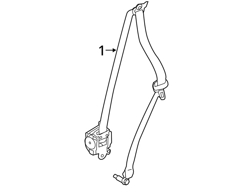 Cinturón de seguridad cubo delantero pasajero retractor se adapta a 14-19 Infiniti QX80 1457269 Foto 4 de 4