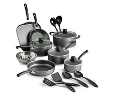 Tramontina Primaware 18 Piece Non-stick Cookware Set, Steel Gray