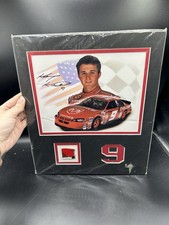 Kasey Kahne NASCAR 2002 Sheetmetal Piece 12&rdquo;x14&rdquo; Matted Picture COA (CBMH)
