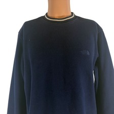 The North Face Basic Fleece Sweatshirt Mens Size S Blue
