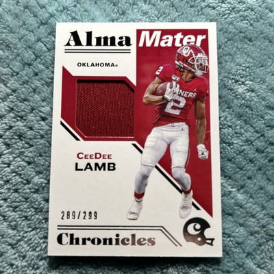 2020 Chronicles Draft Picks Alma Mater Materials /299 CeeDee Lamb