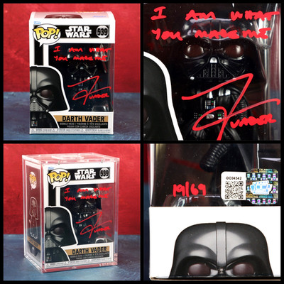 Tom O'Connell Darth Vader Signed Funko Star Wars 539 LE 19/69 OC COA Protector