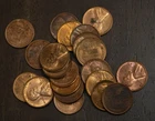 20 BU Red Brown 1949 S Lincoln Wheat Cents..........Lot  5666