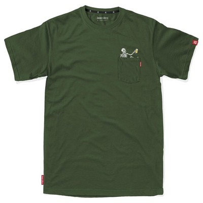 Loose Riders Tech T-Shirt Pocket Cheers - Olivgrün