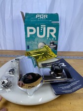 PUR Plus PFM400H Chrome Faucet Mount Water Filter System Open Box