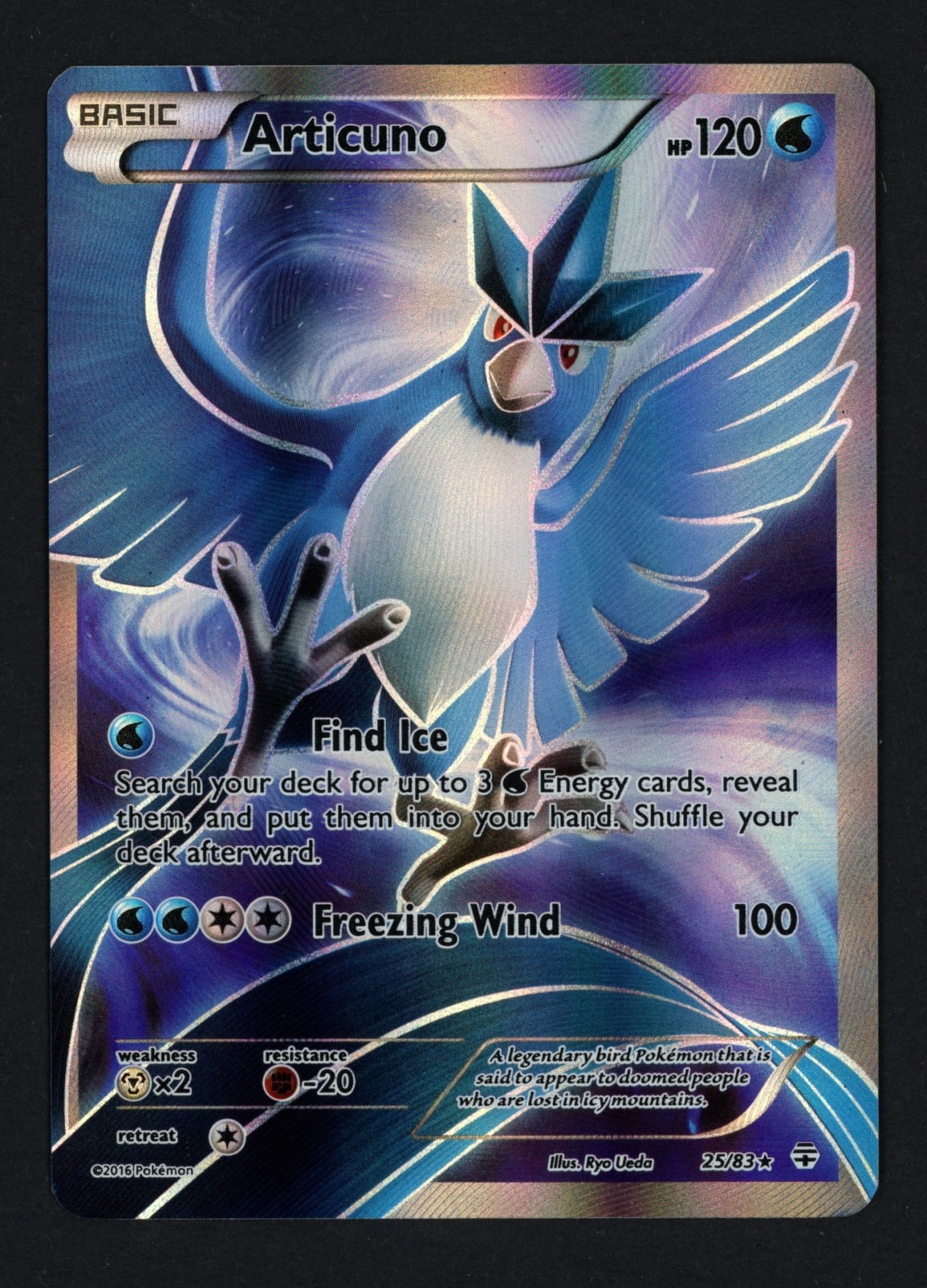 Articuno 25/83 Holofoil Generations Holo Rare Pokemon TCG