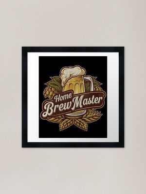 Gerahmtes Wandbild Poster Leinwanddruck Bild Home Brewing Craft Beer