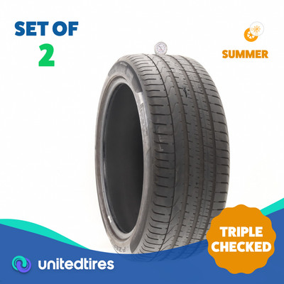 Set of (2) Used 285/40ZR22 Pirelli P Zero B1 110Y - 5.5/32