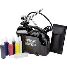 Sparmax SK-55 SK-55 Airbrush-Einsteiger-Set mit Kompressor Double Action